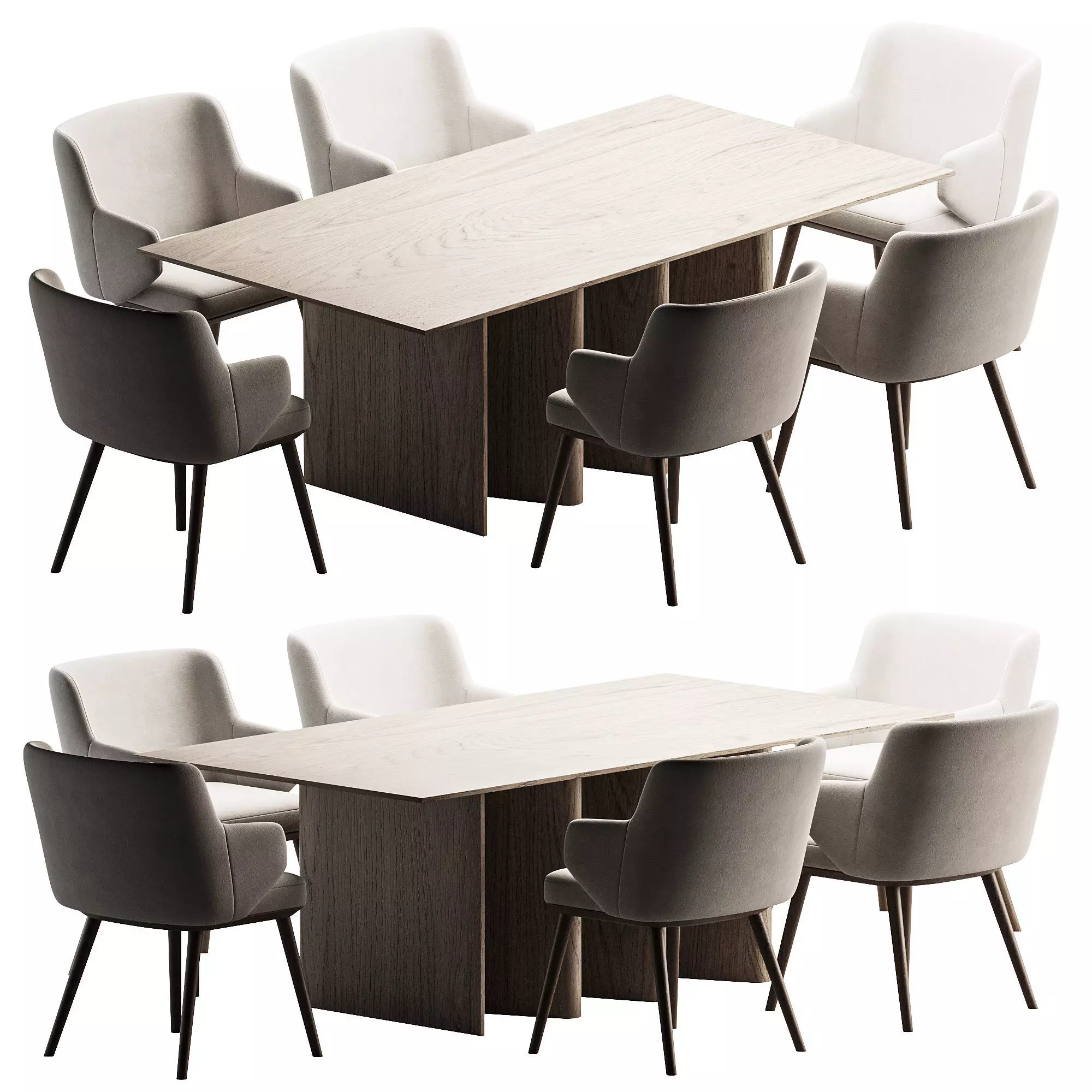 Dining SET 1 3D model_0