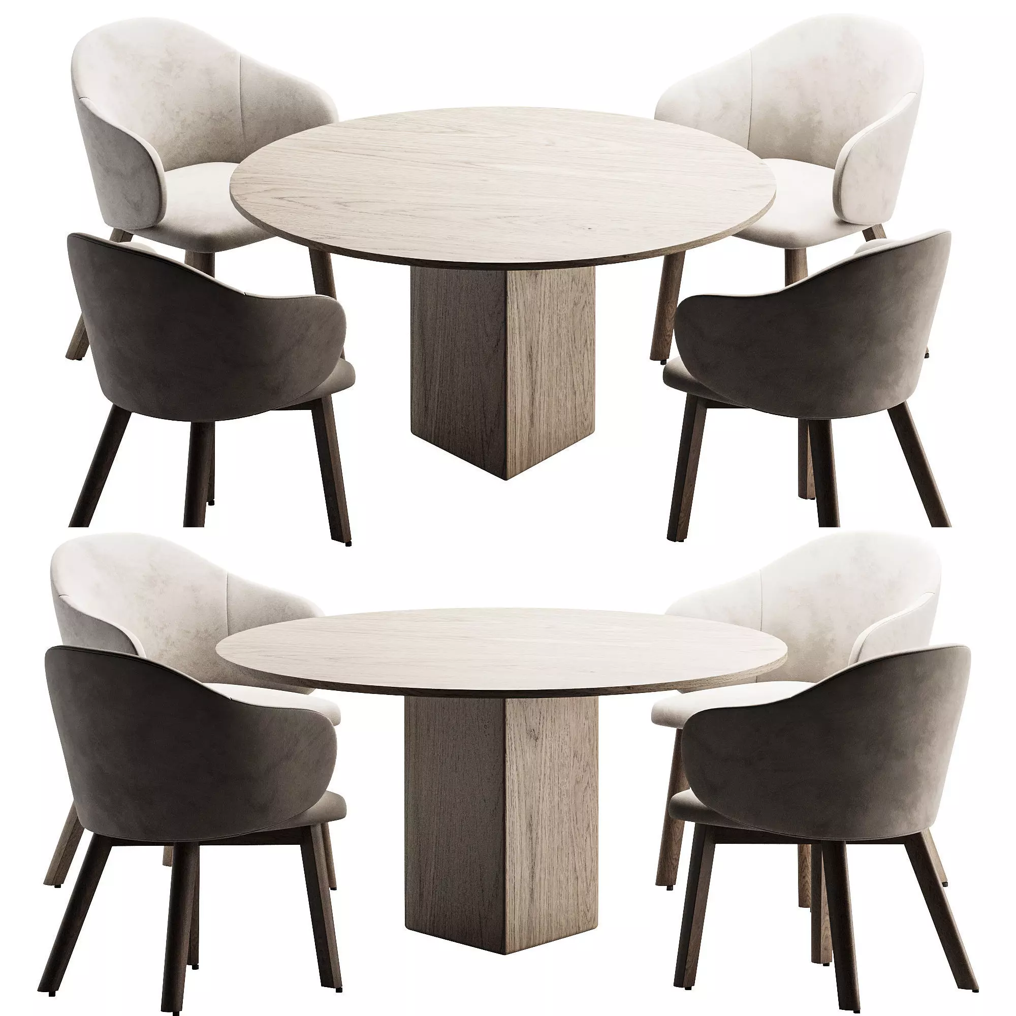 Dining set 3 3D model_0