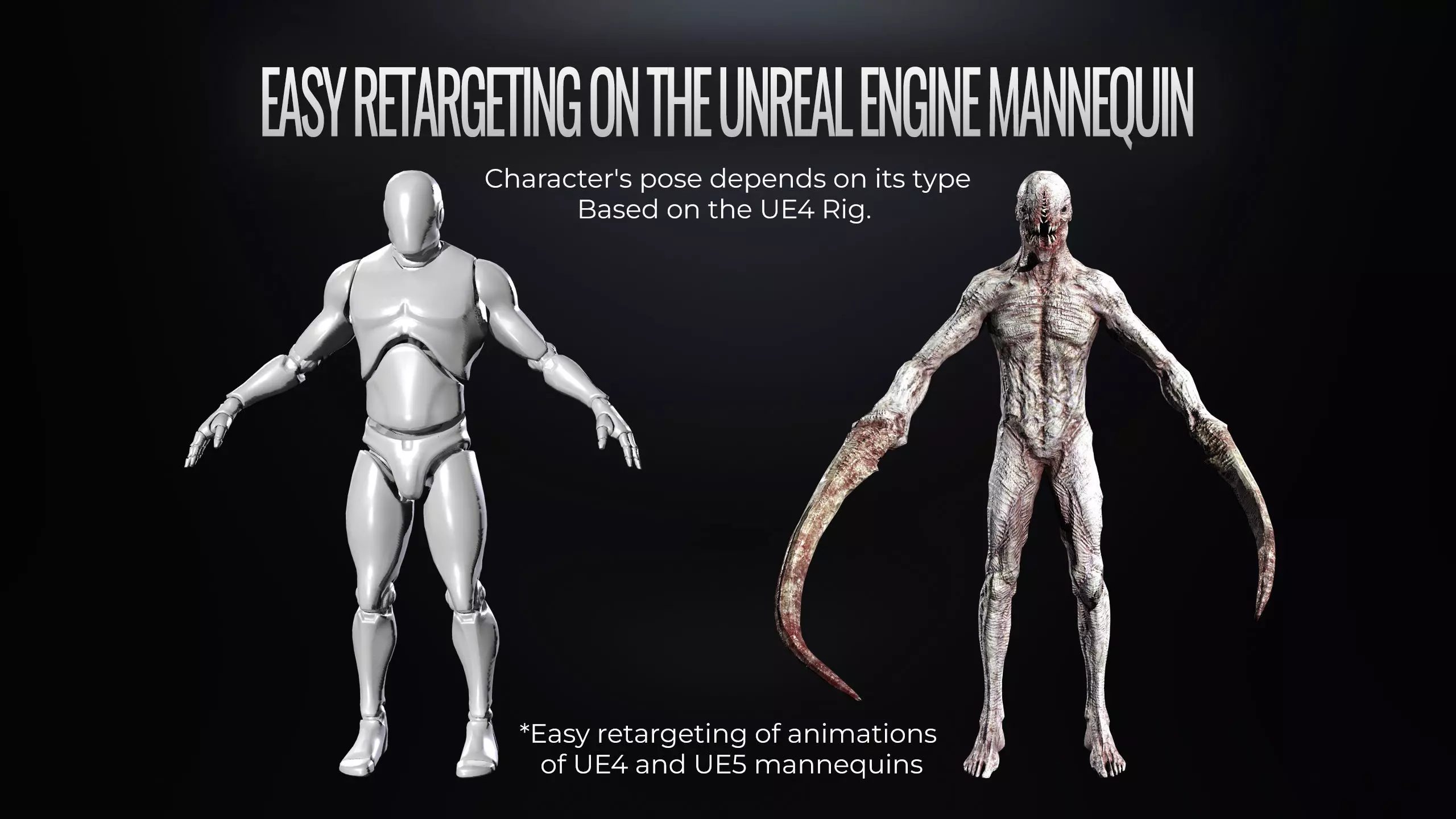 Monster6 Nightmare Game Ready Character Low-poly 3D model_6