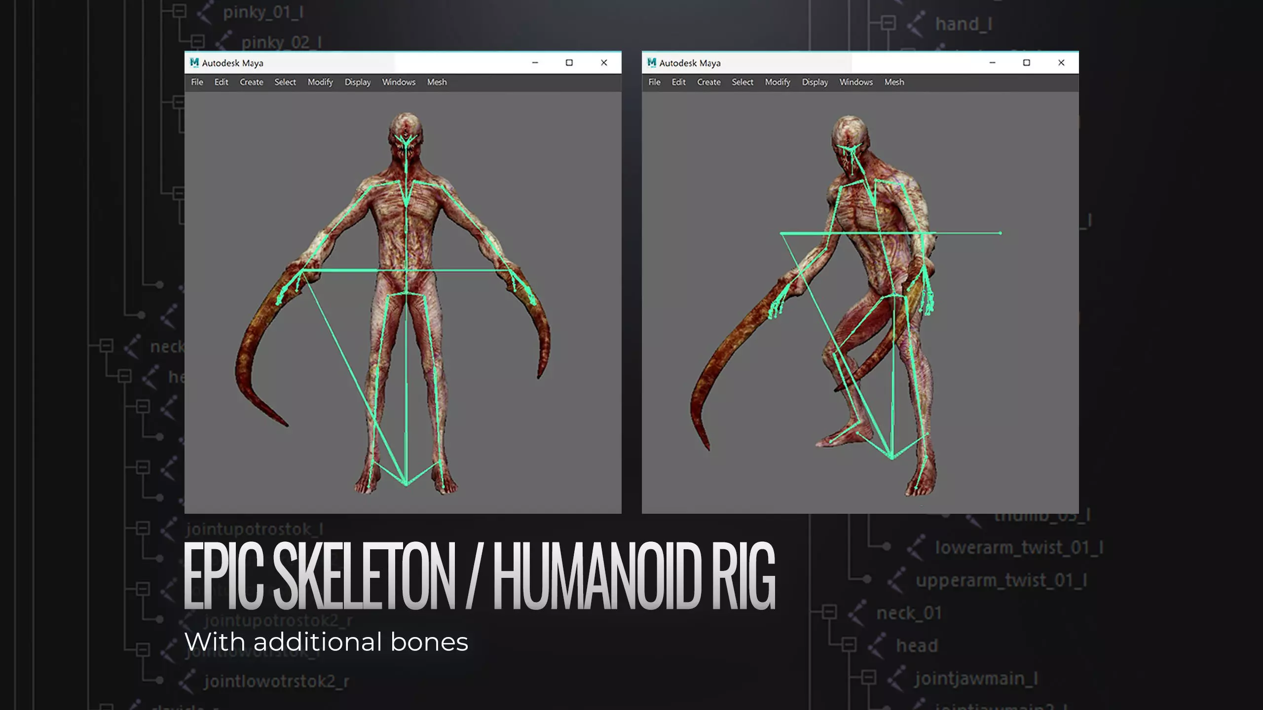 Monster6 Nightmare Game Ready Character Low-poly 3D model_5