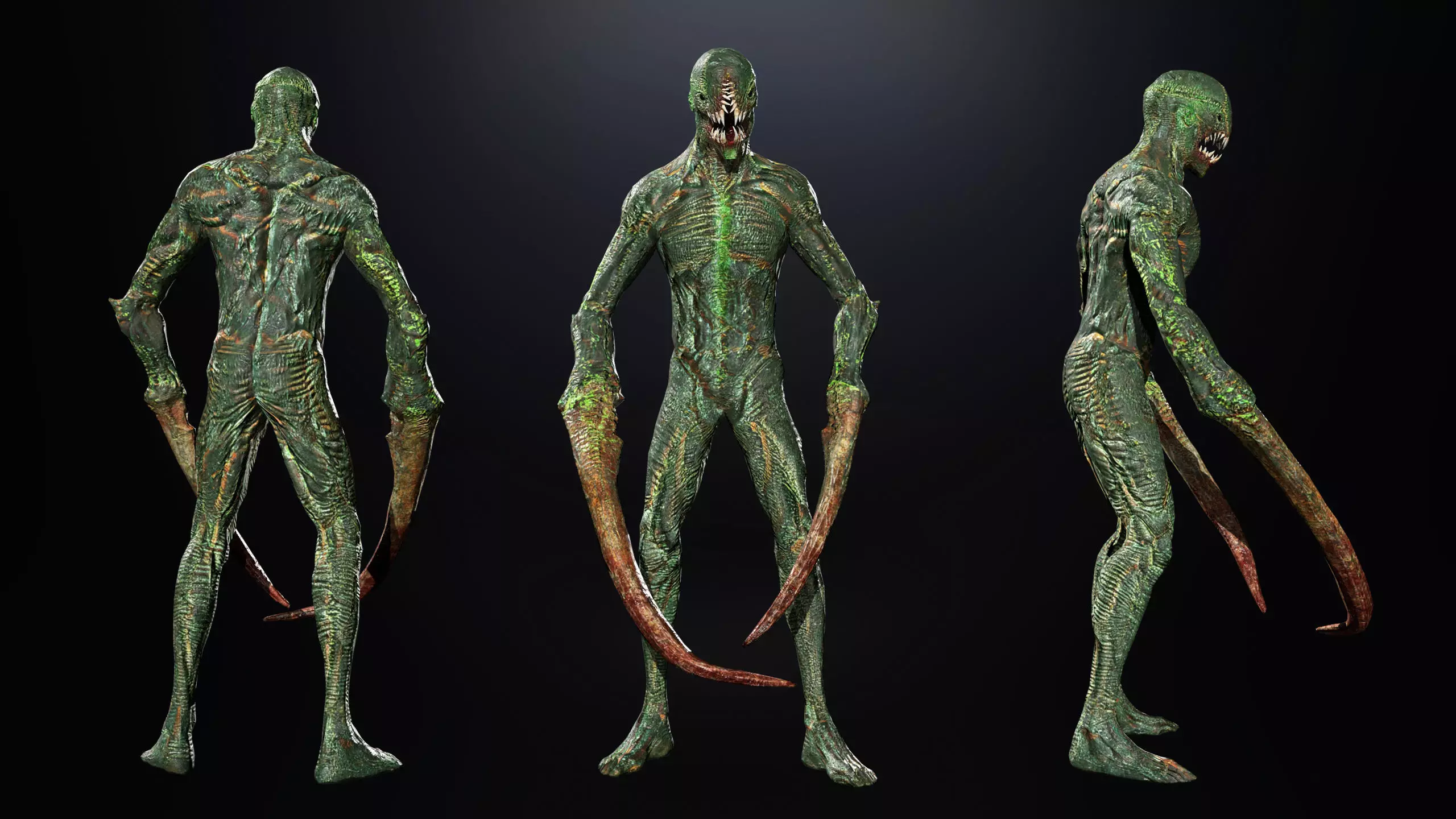 Monster6 Nightmare Game Ready Character Low-poly 3D model_12