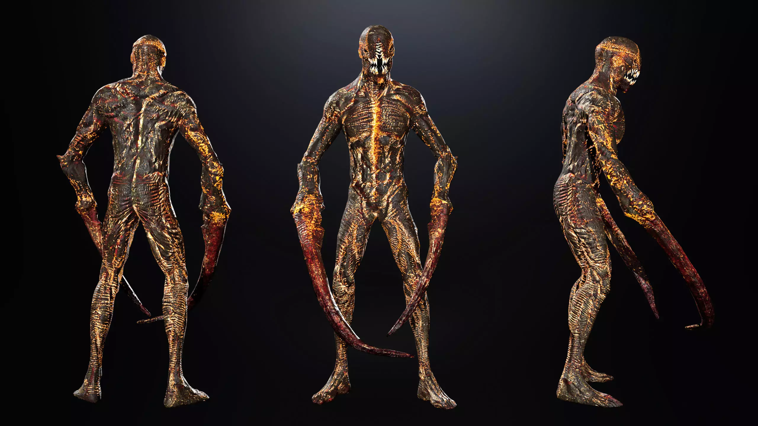 Monster6 Nightmare Game Ready Character Low-poly 3D model_15