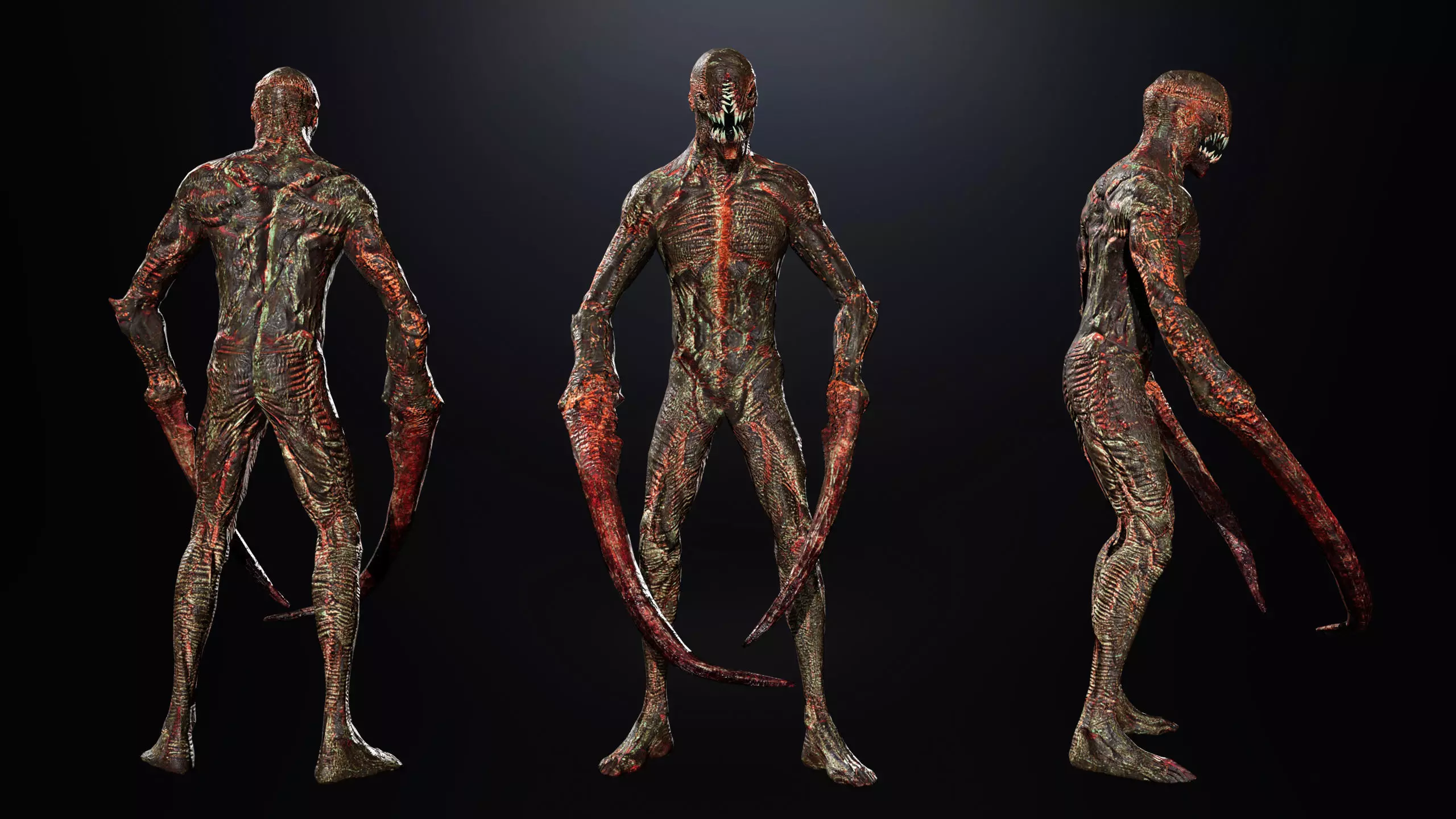 Monster6 Nightmare Game Ready Character Low-poly 3D model_14