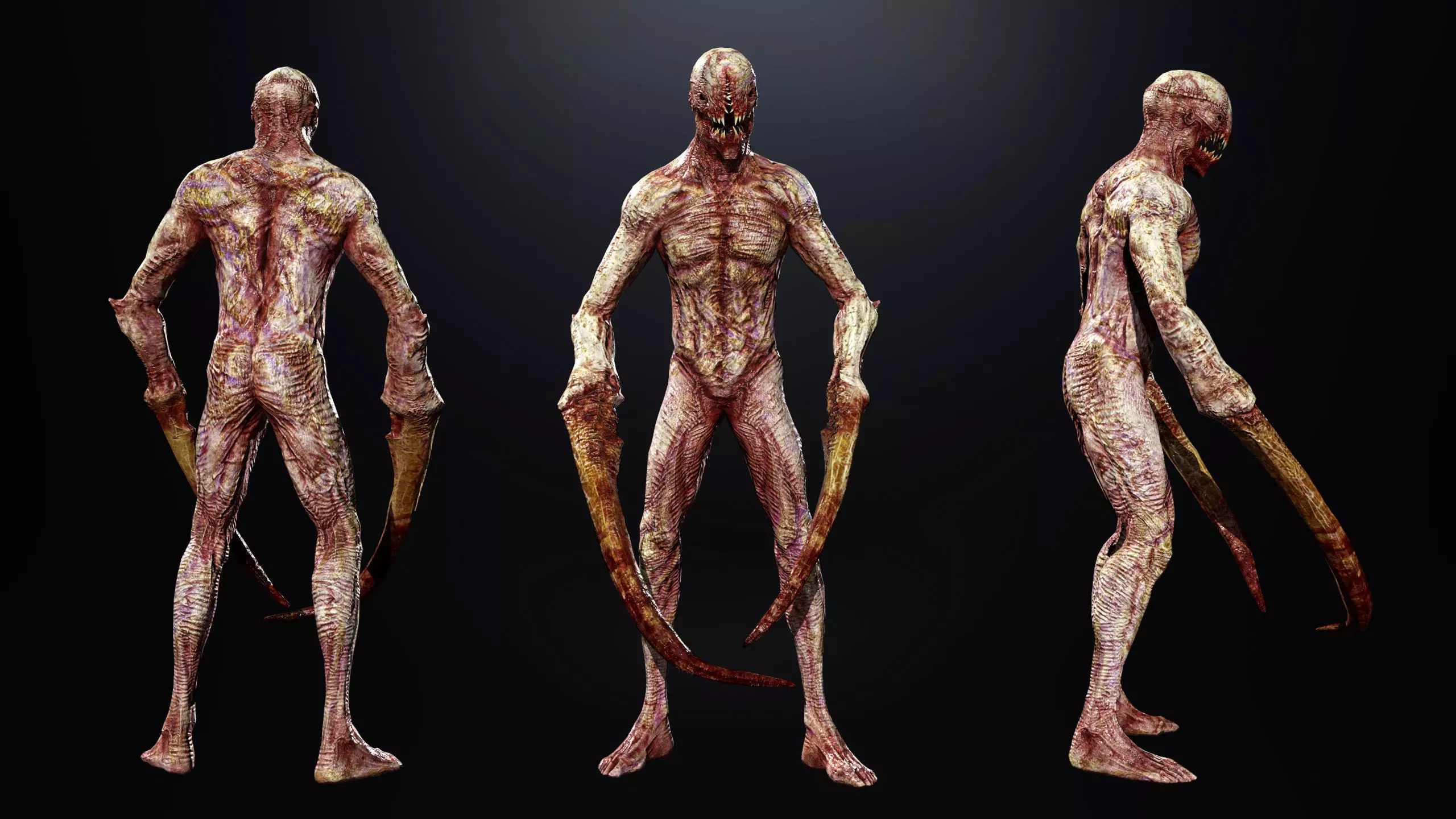 Monster6 Nightmare Game Ready Character Low-poly 3D model_9