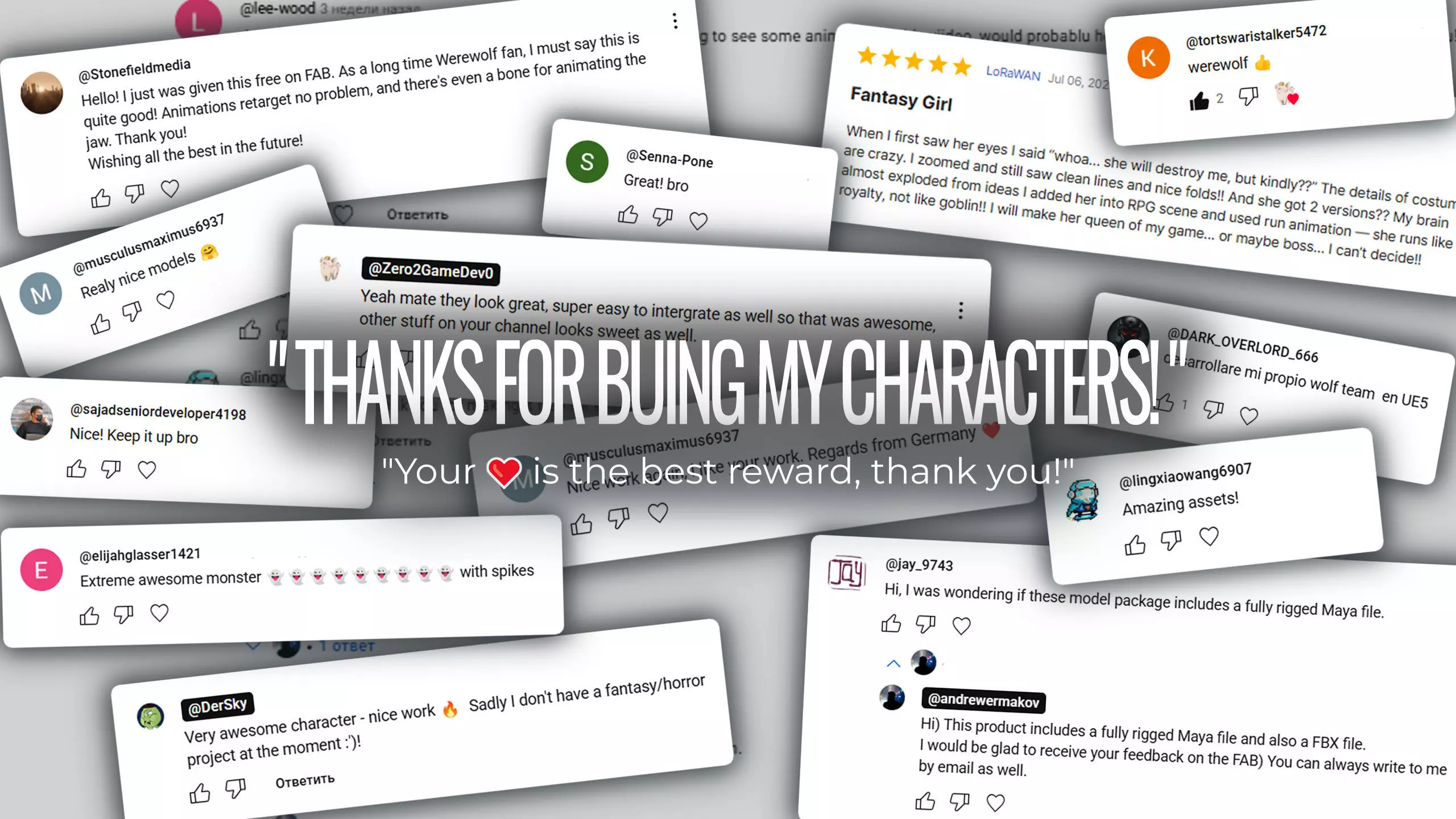 Monster6 Nightmare Game Ready Character Low-poly 3D model_8