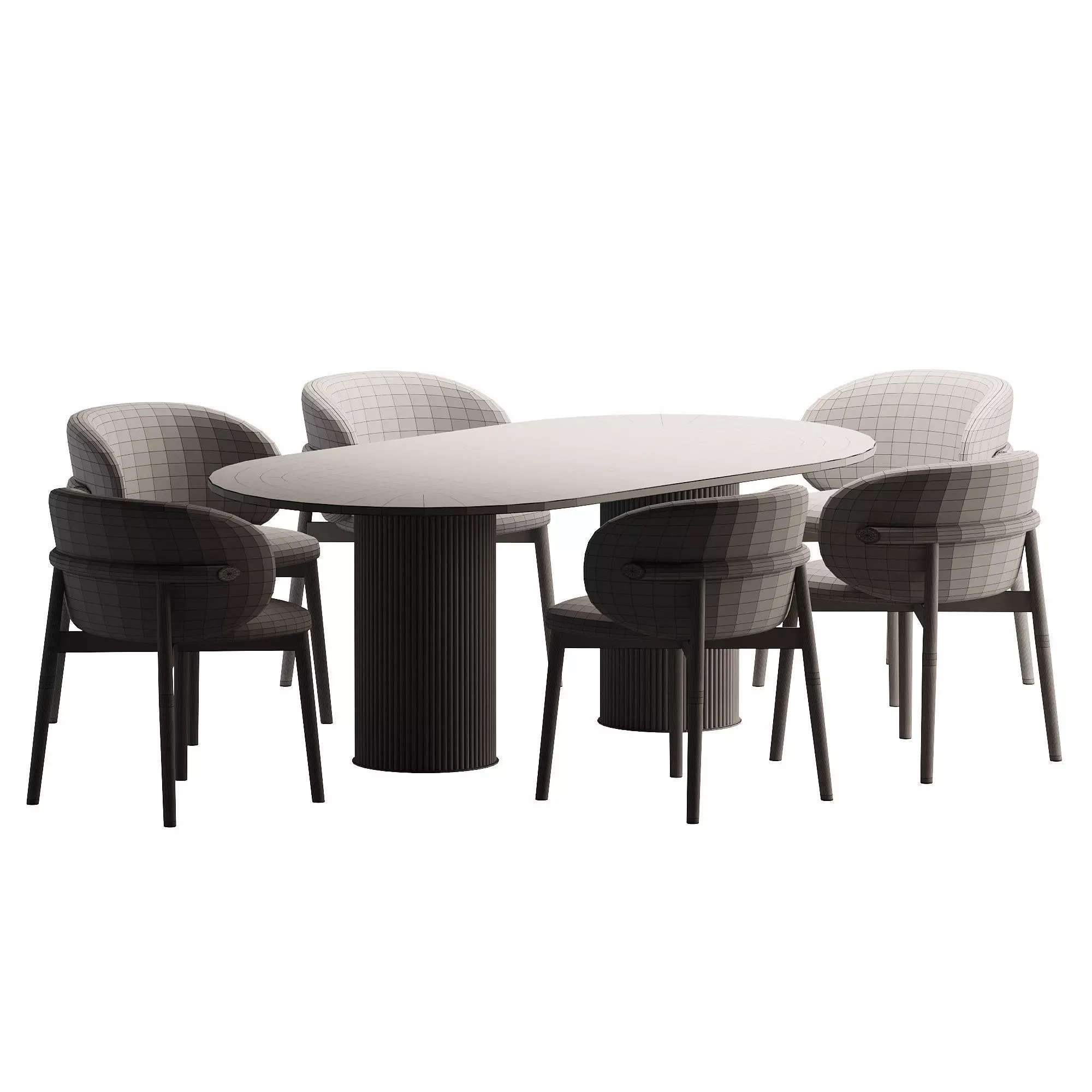 Dining chair 5 3D model_2