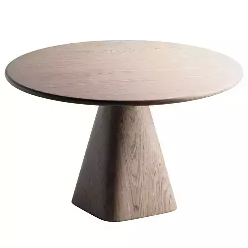 Wood Round Dining Table