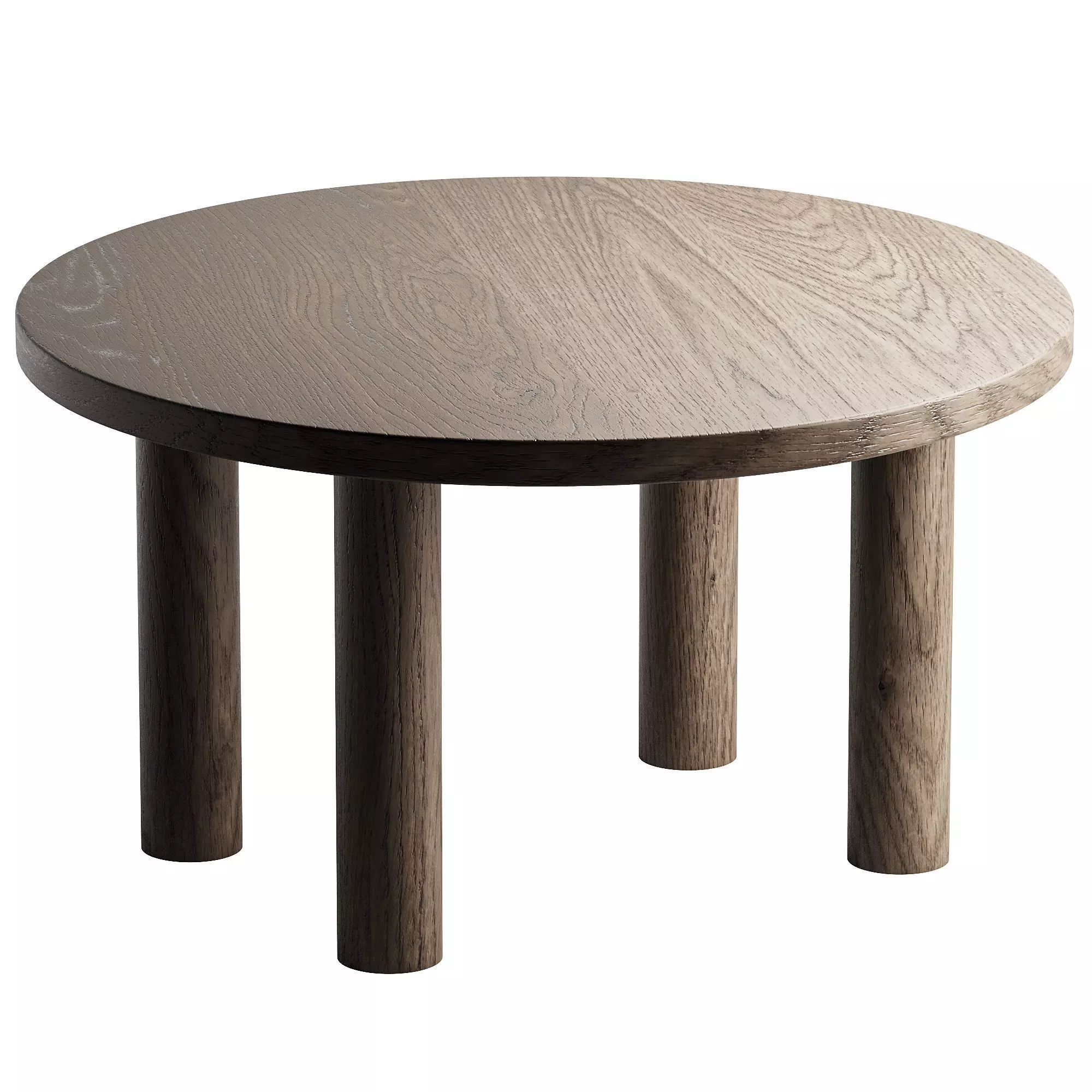 Round Dining Table 3D model_0