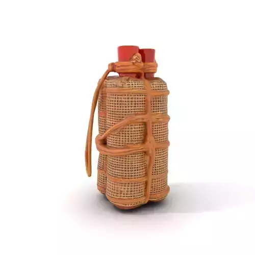 Rustic Ceramic Bottle model pack Low-poly 3D model