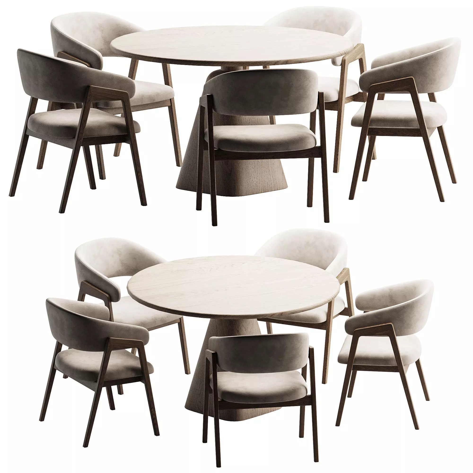 Dining Set 6 3D model