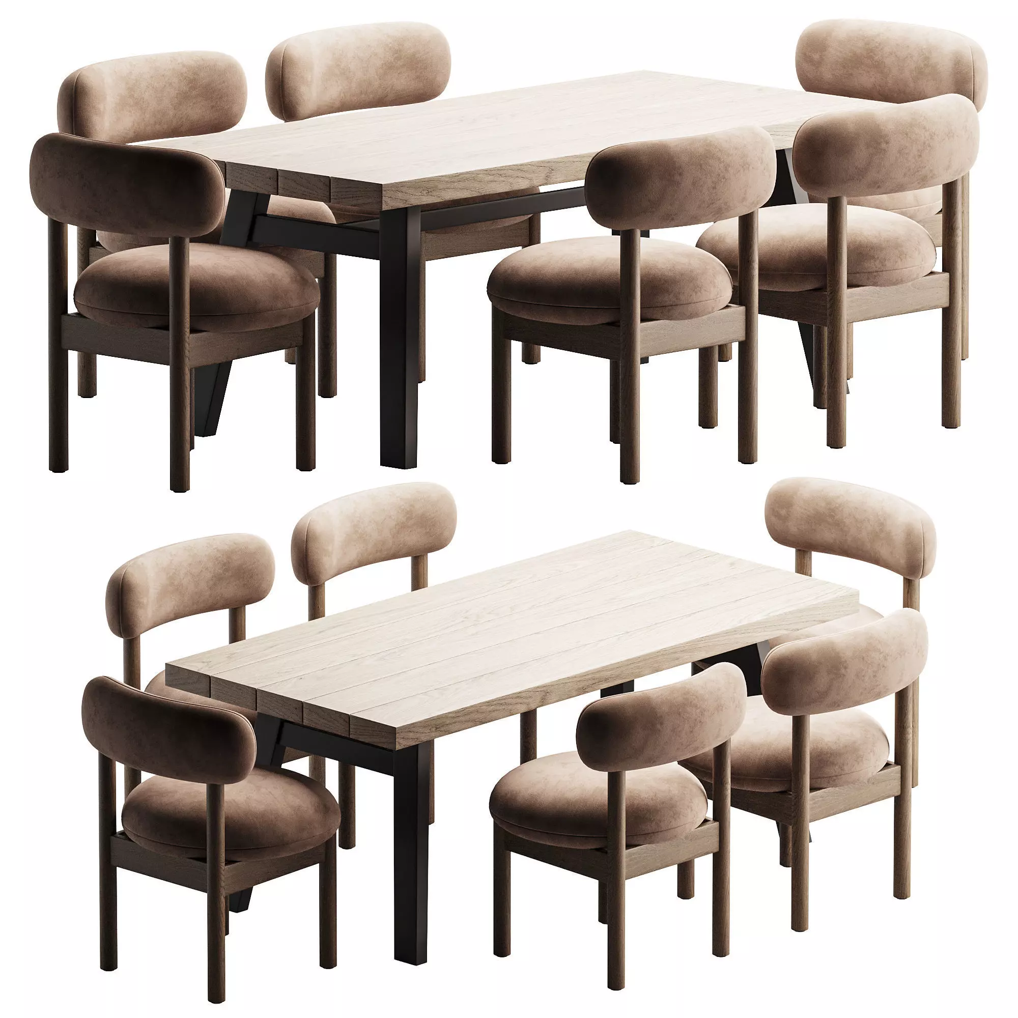 Dining Set 8 3D model