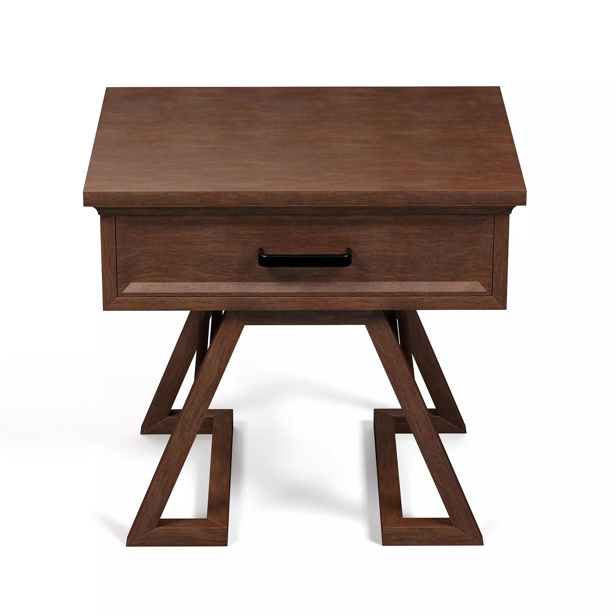 Nightstand 04 - Minimalist Wooden Bedside Table 3D model_1