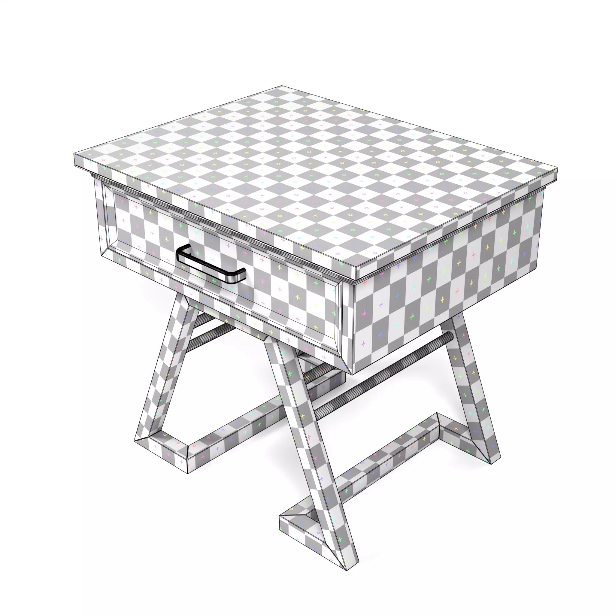 Nightstand 04 - Minimalist Wooden Bedside Table 3D model_6