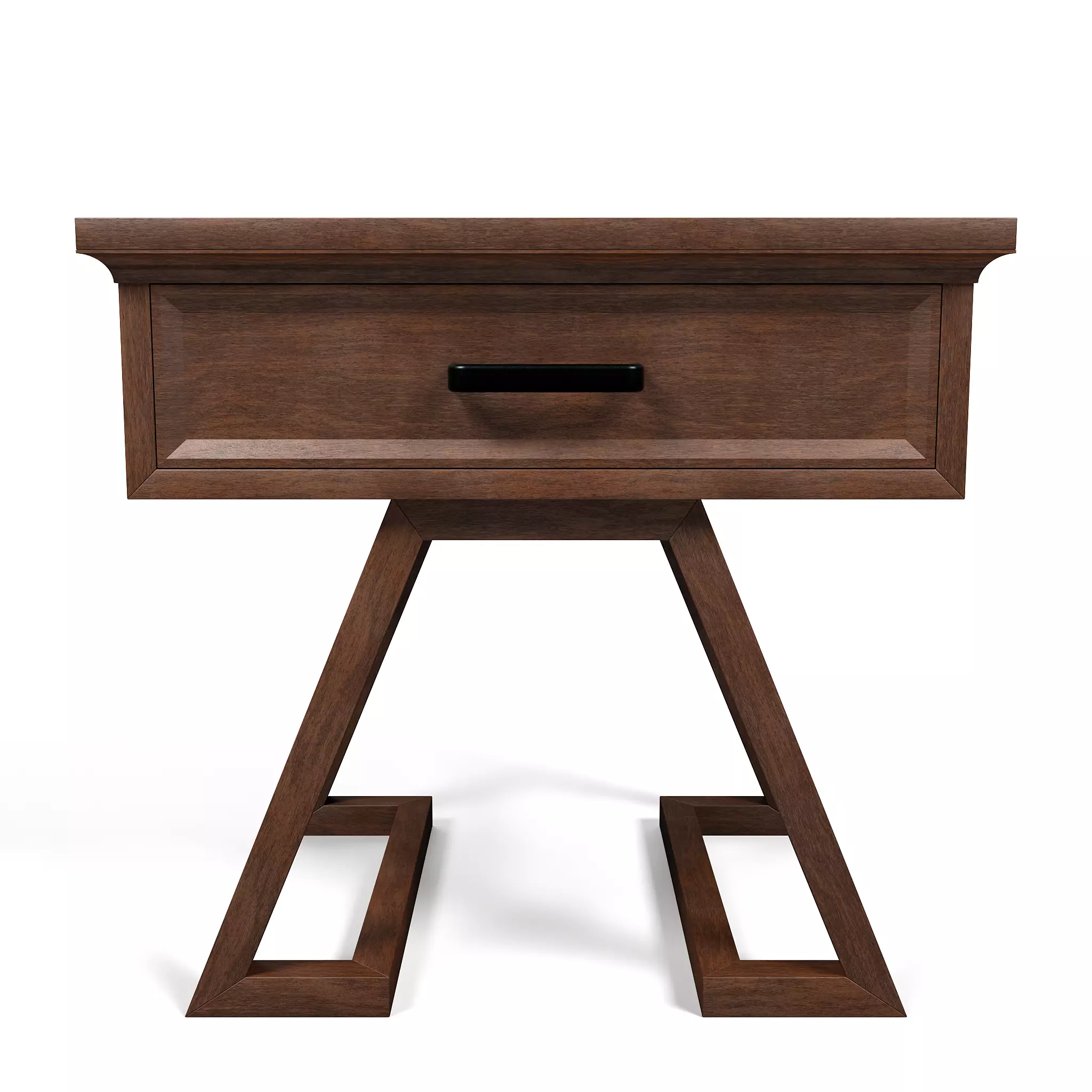 Nightstand 04 - Minimalist Wooden Bedside Table 3D model_4
