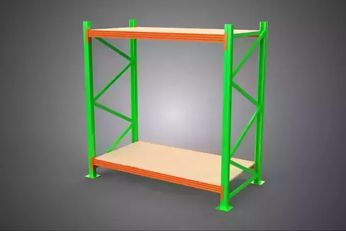 FRAME RACK SHELF WOOD WAREHOUSE METAL MODULAR SHELVING STORAGE