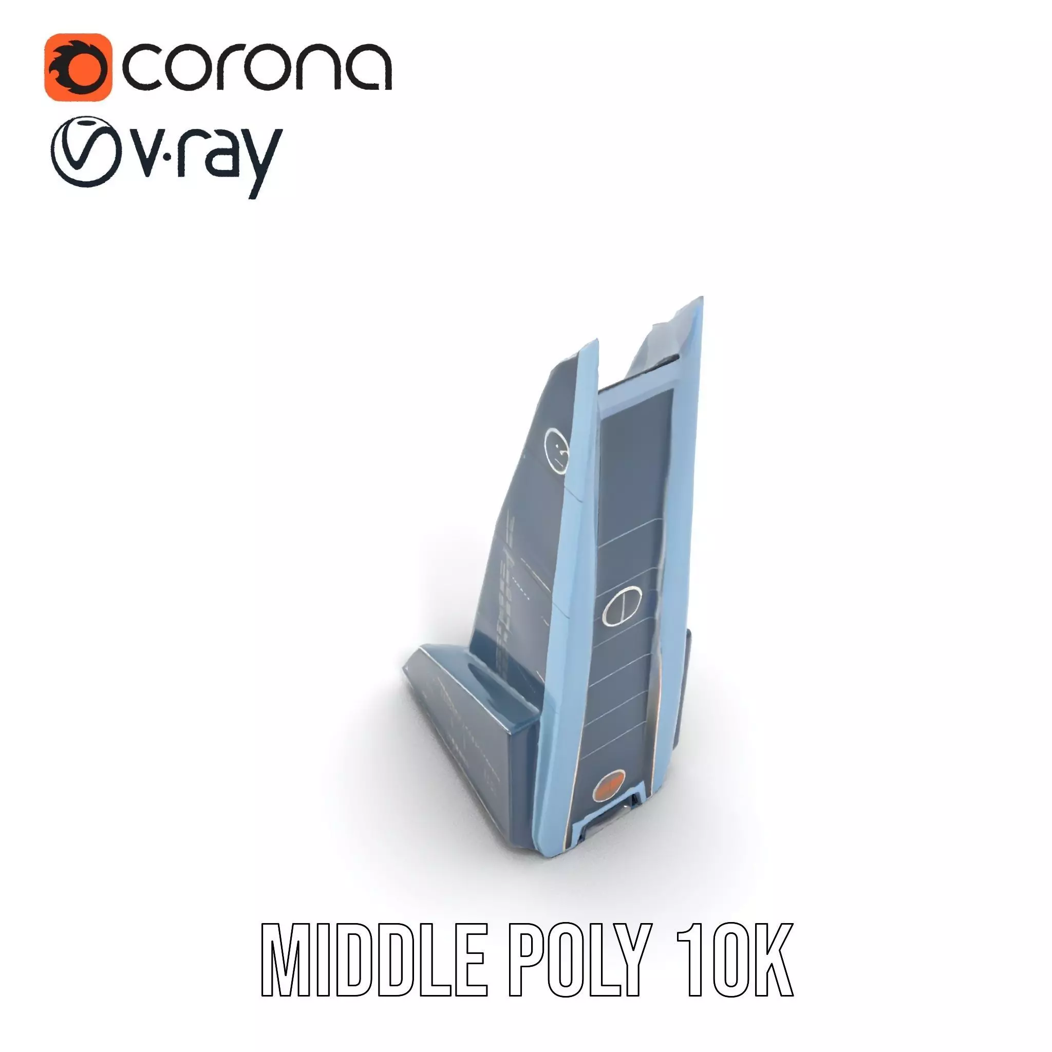 Futuristic Glass Tower model pack Low-poly 3D model_7