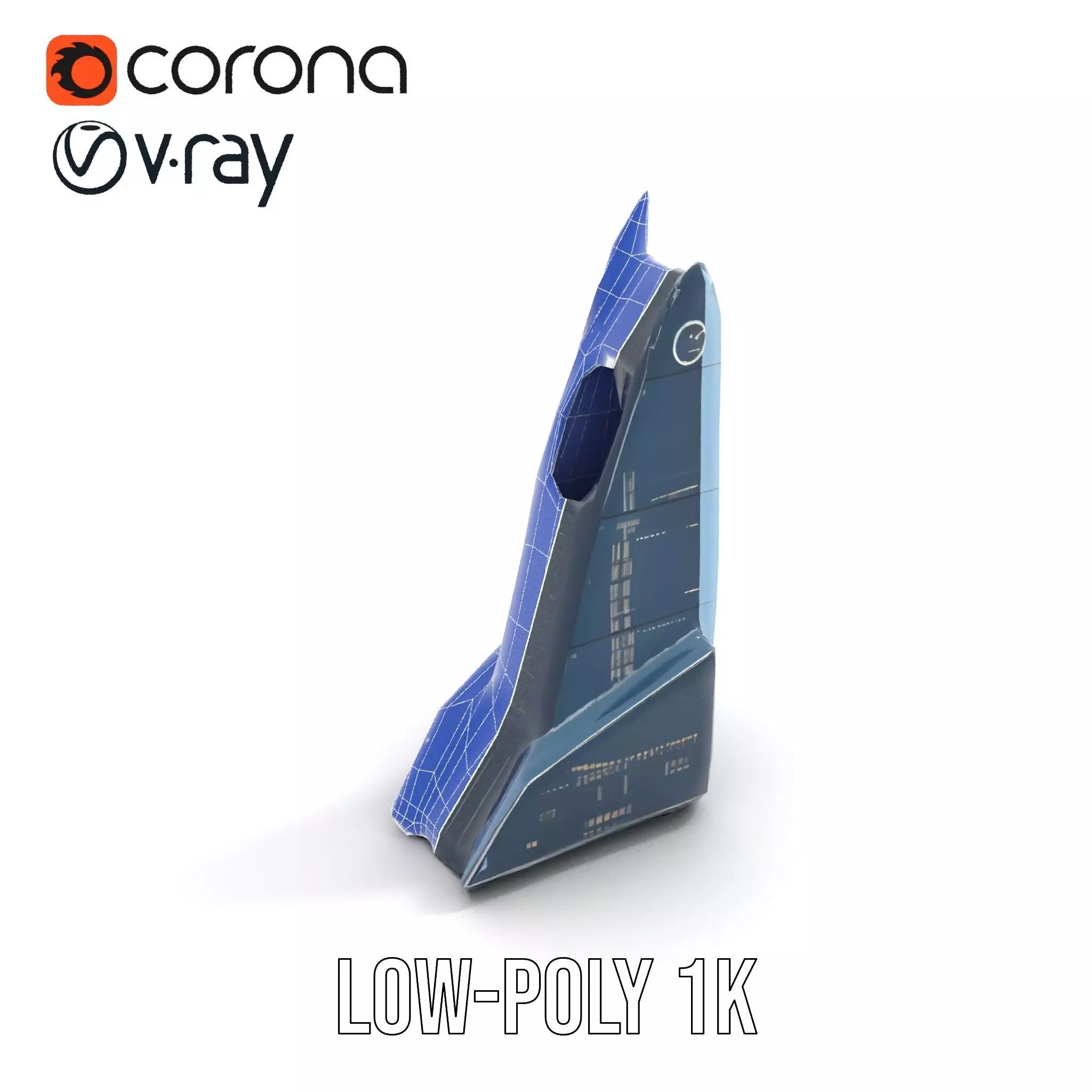 Futuristic Glass Tower model pack Low-poly 3D model_20