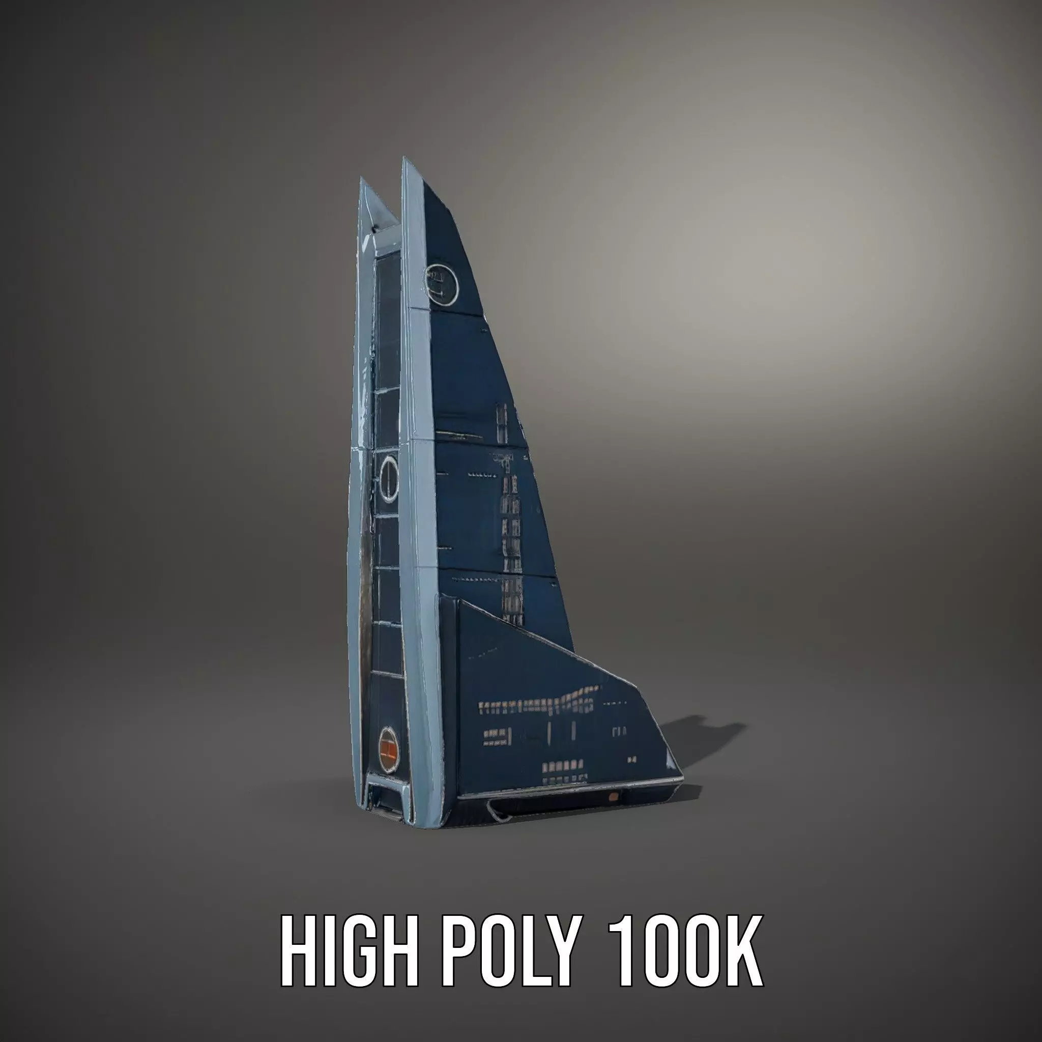 Futuristic Glass Tower model pack Low-poly 3D model_9