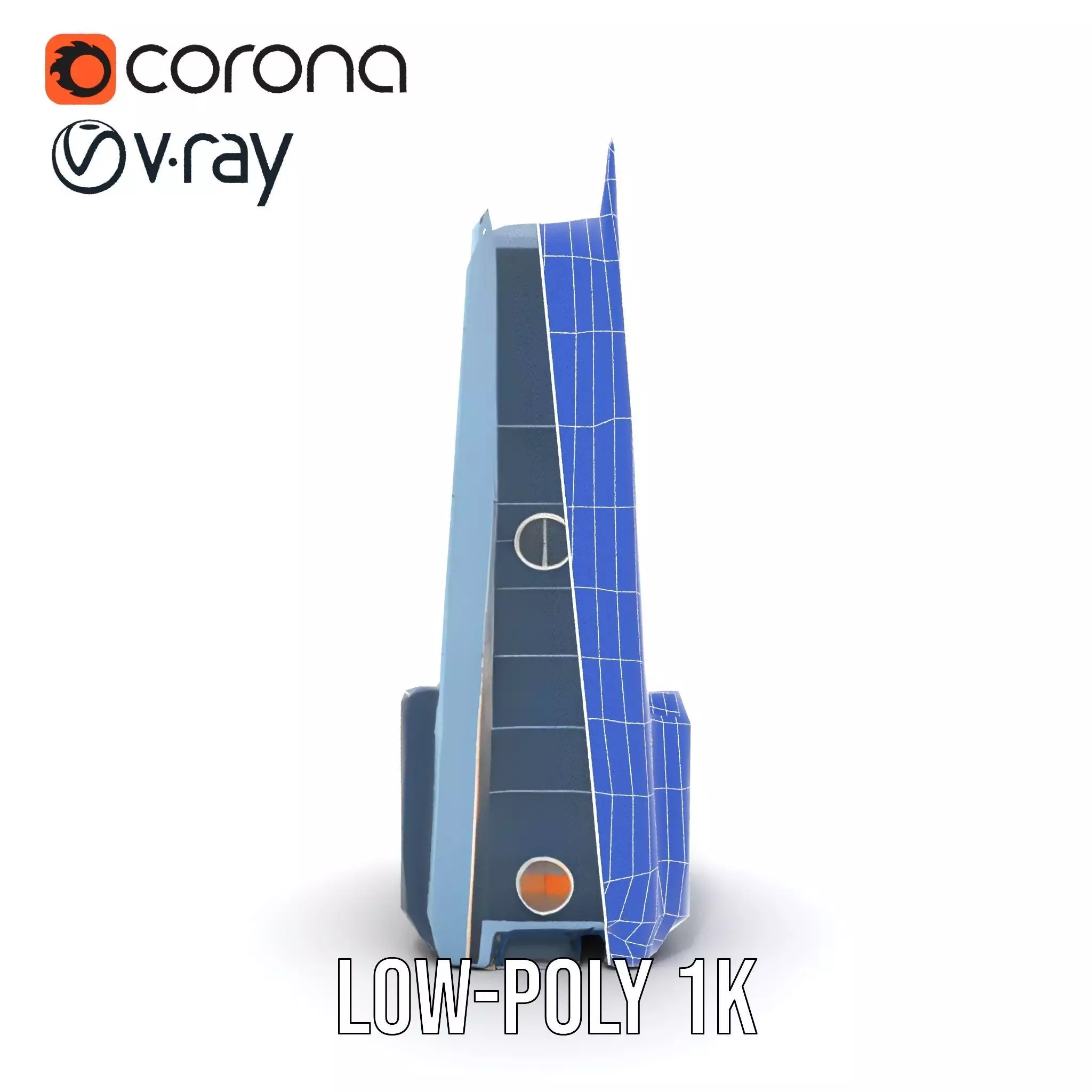 Futuristic Glass Tower model pack Low-poly 3D model_29