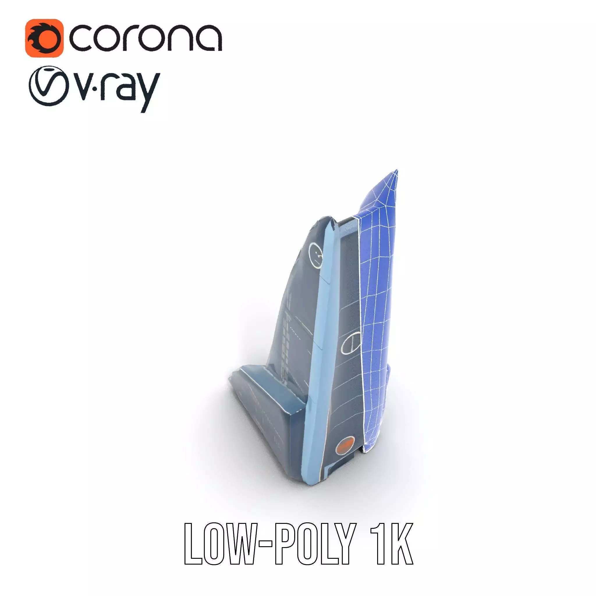 Futuristic Glass Tower model pack Low-poly 3D model_32