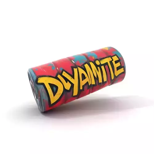 Colorful Graffiti Cylinder model pack Texture