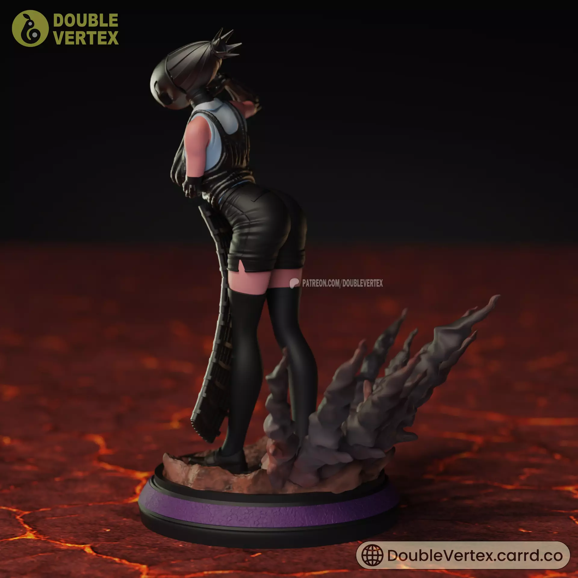 Reze and Bomb Devil - Chainsaw Man Anime Figure 3D print model_27