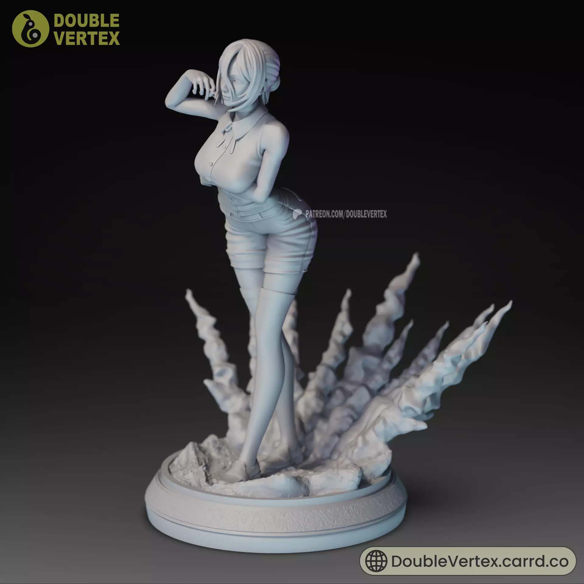Reze and Bomb Devil - Chainsaw Man Anime Figure 3D print model_35