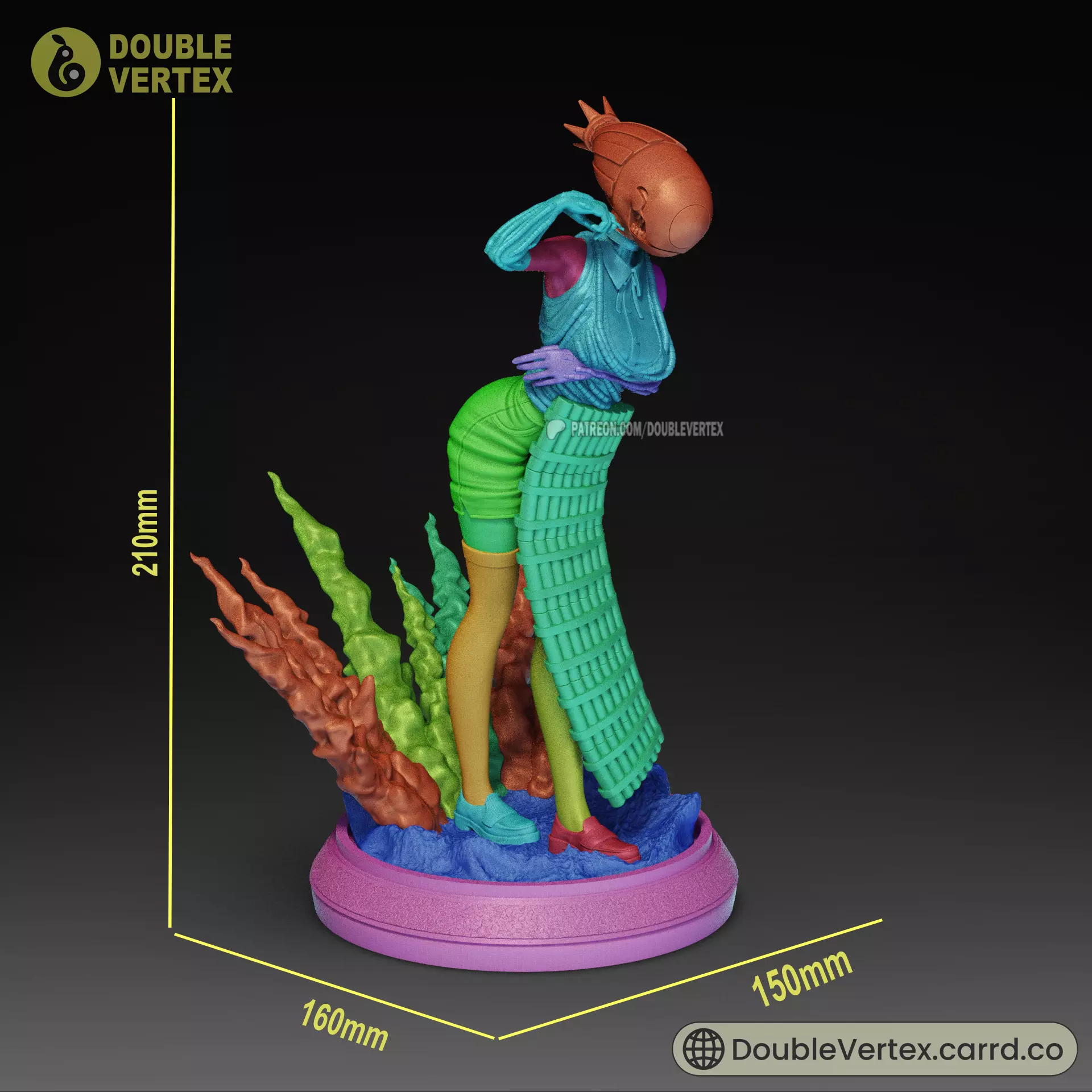 Reze and Bomb Devil - Chainsaw Man Anime Figure 3D print model_4