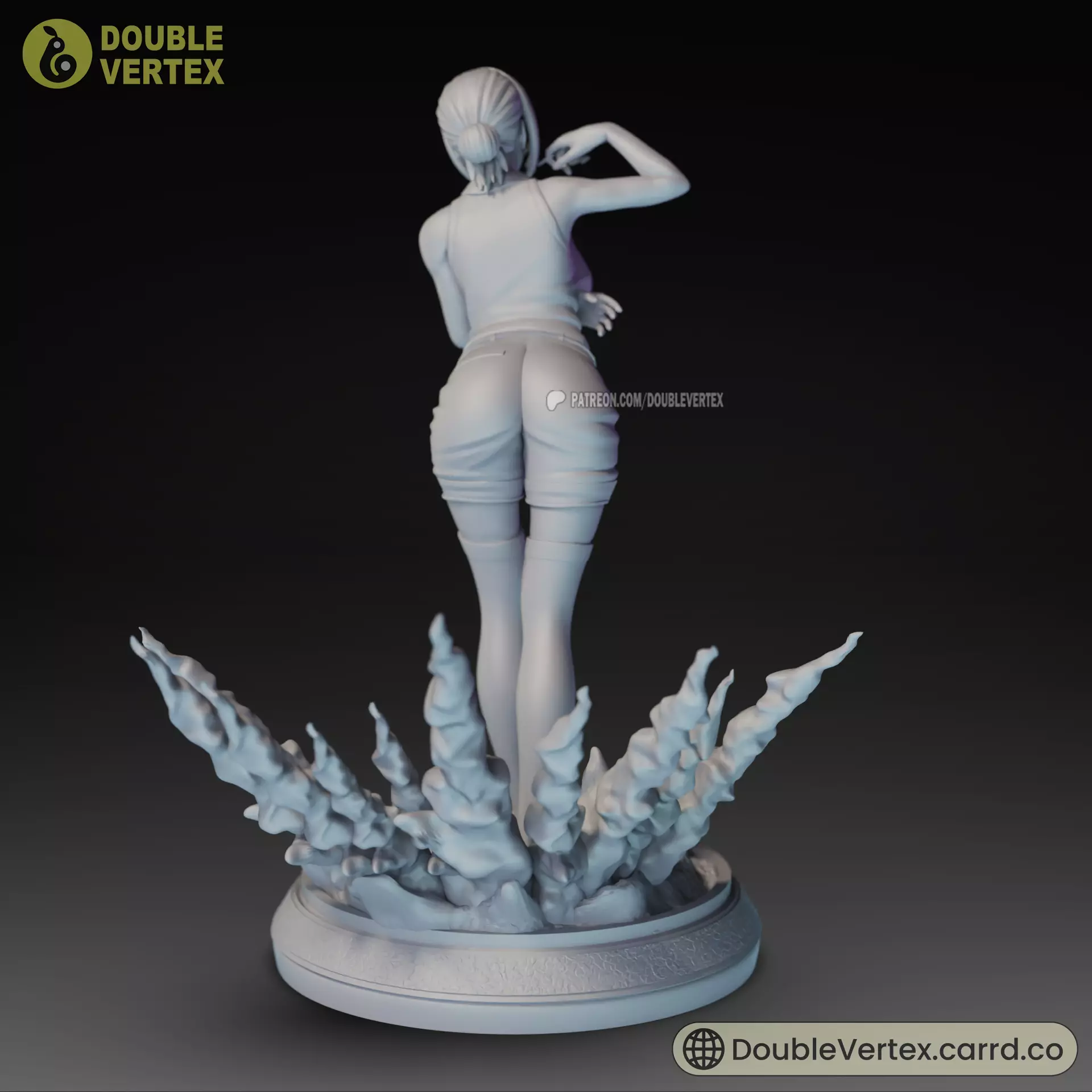 Reze and Bomb Devil - Chainsaw Man Anime Figure 3D print model_36