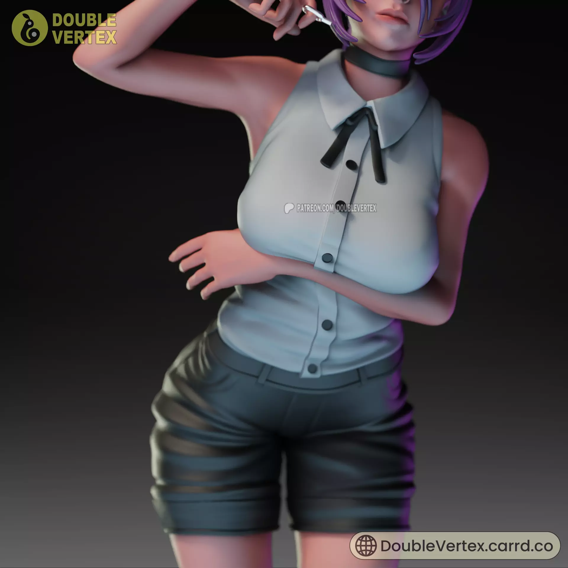 Reze and Bomb Devil - Chainsaw Man Anime Figure 3D print model_9