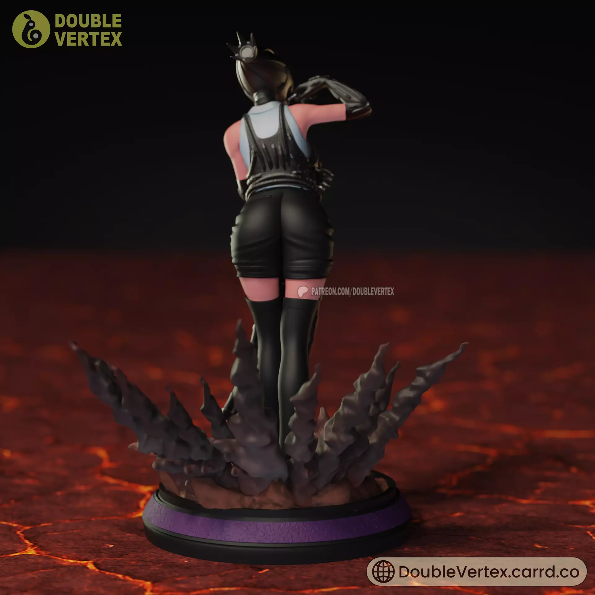 Reze and Bomb Devil - Chainsaw Man Anime Figure 3D print model_28