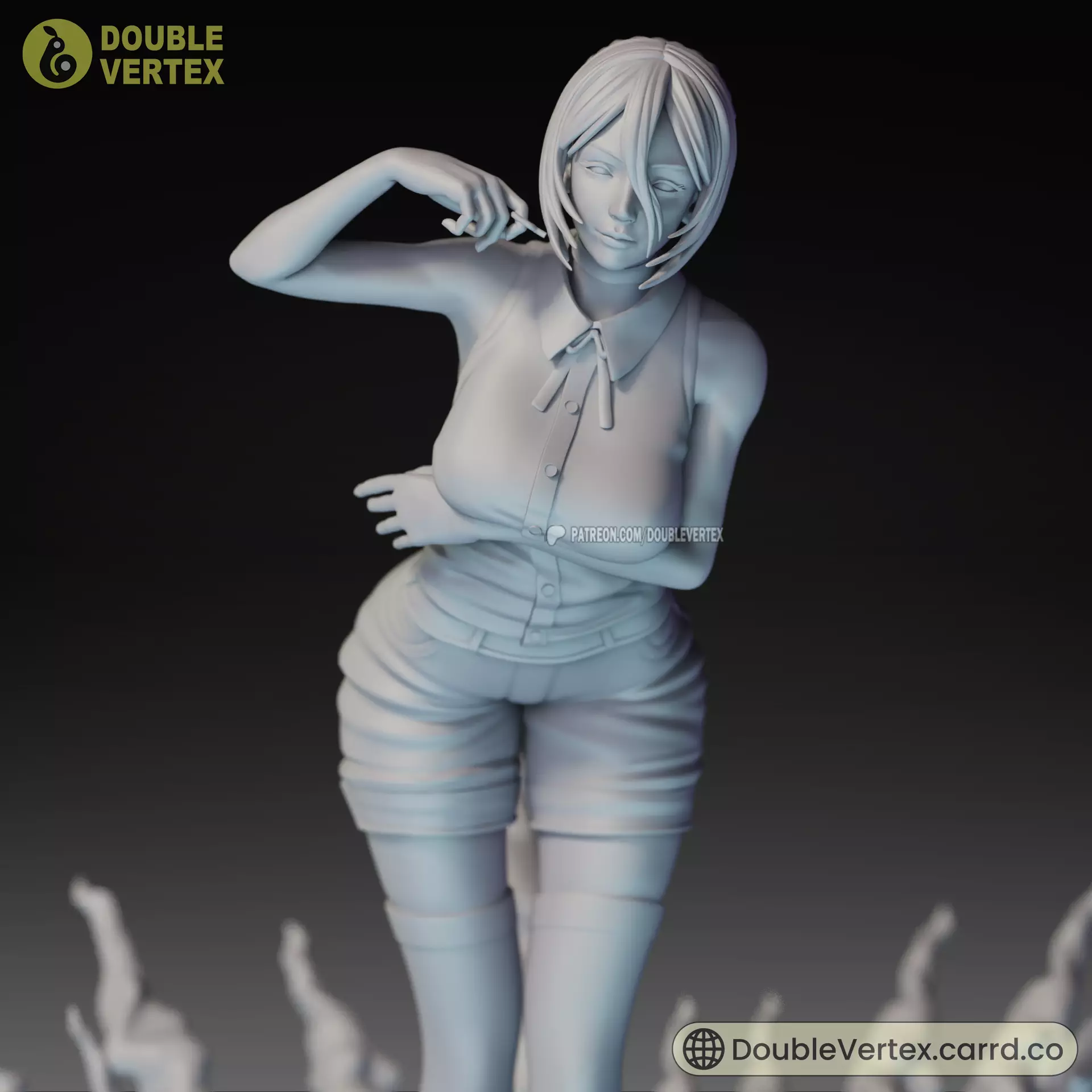 Reze and Bomb Devil - Chainsaw Man Anime Figure 3D print model_8