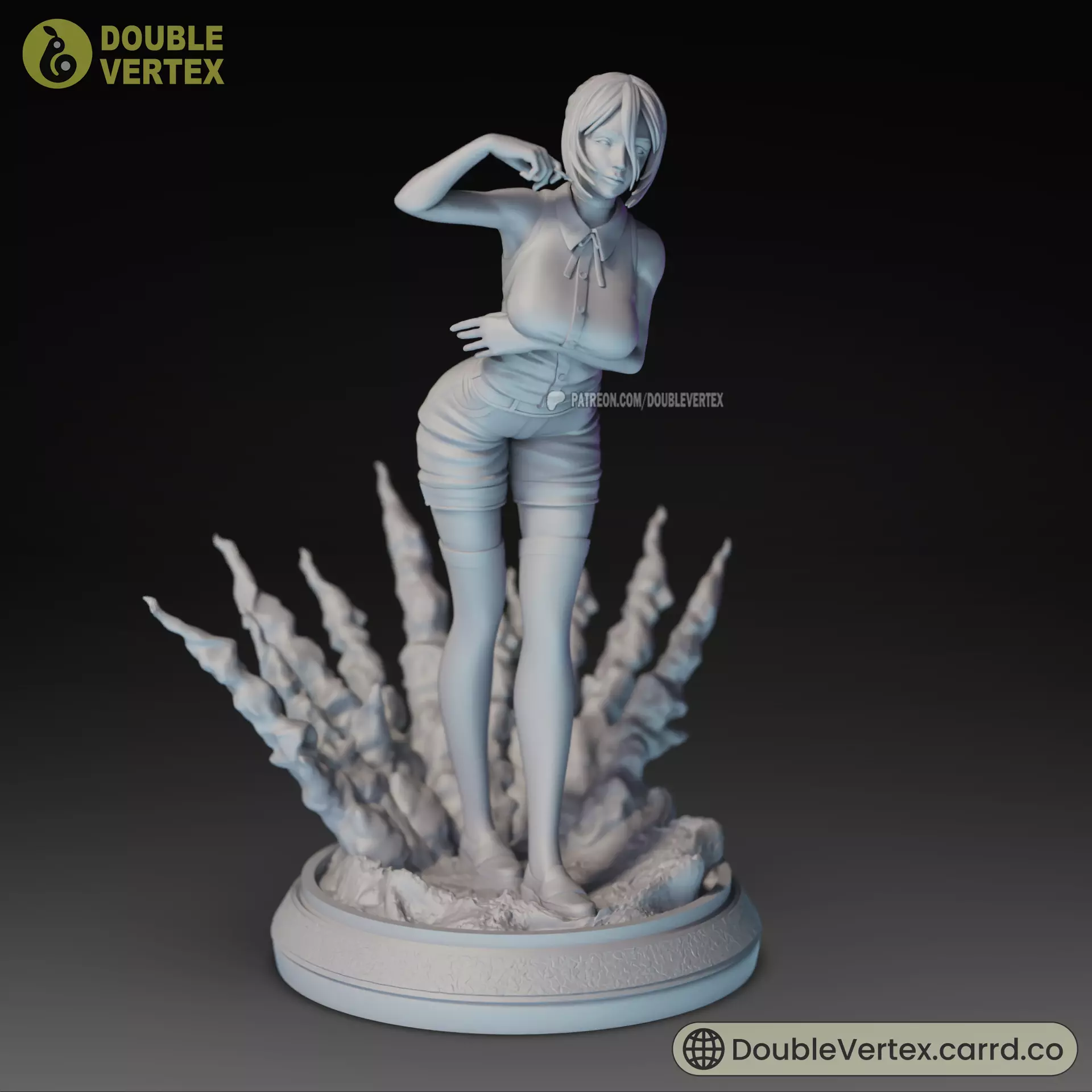 Reze and Bomb Devil - Chainsaw Man Anime Figure 3D print model_33