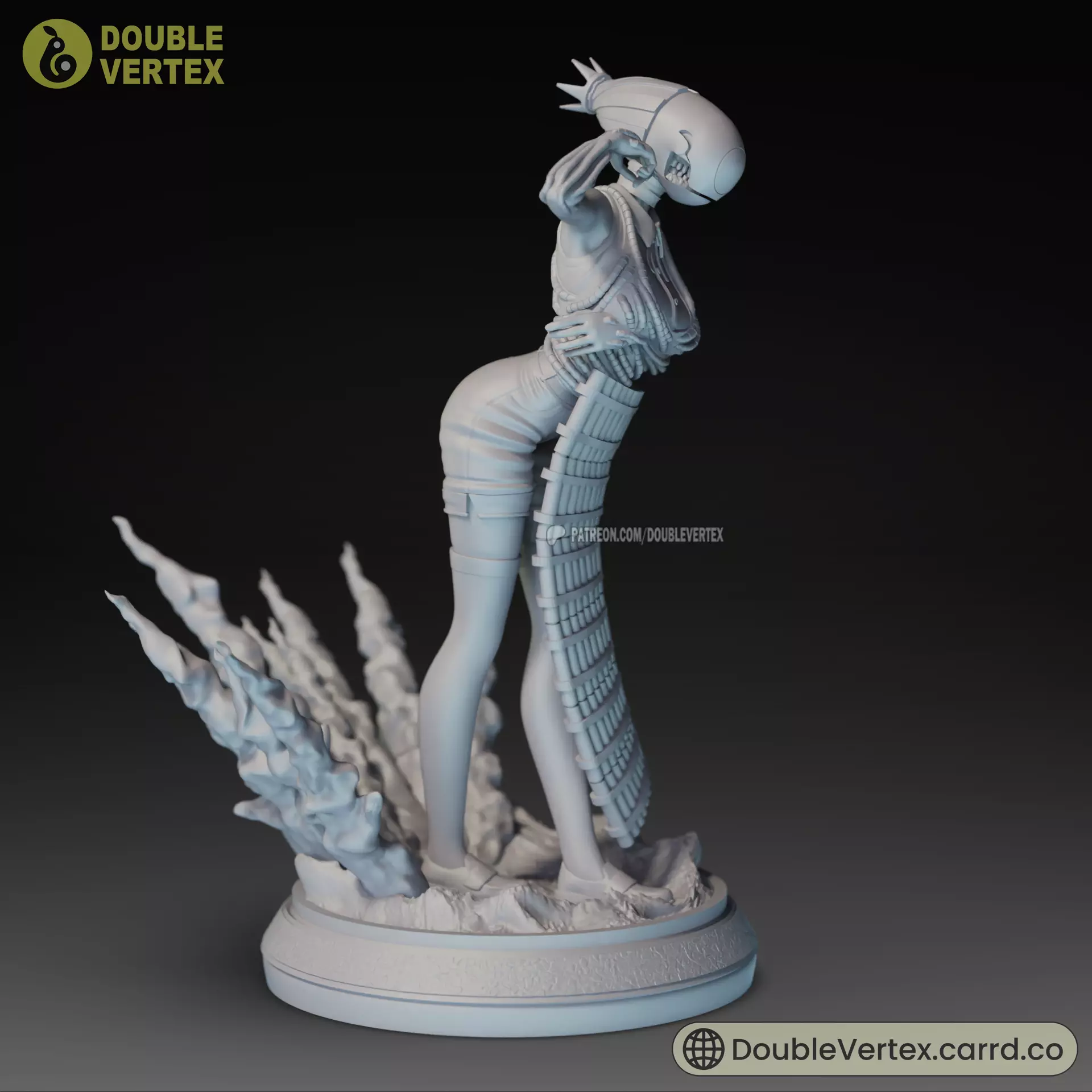 Reze and Bomb Devil - Chainsaw Man Anime Figure 3D print model_30