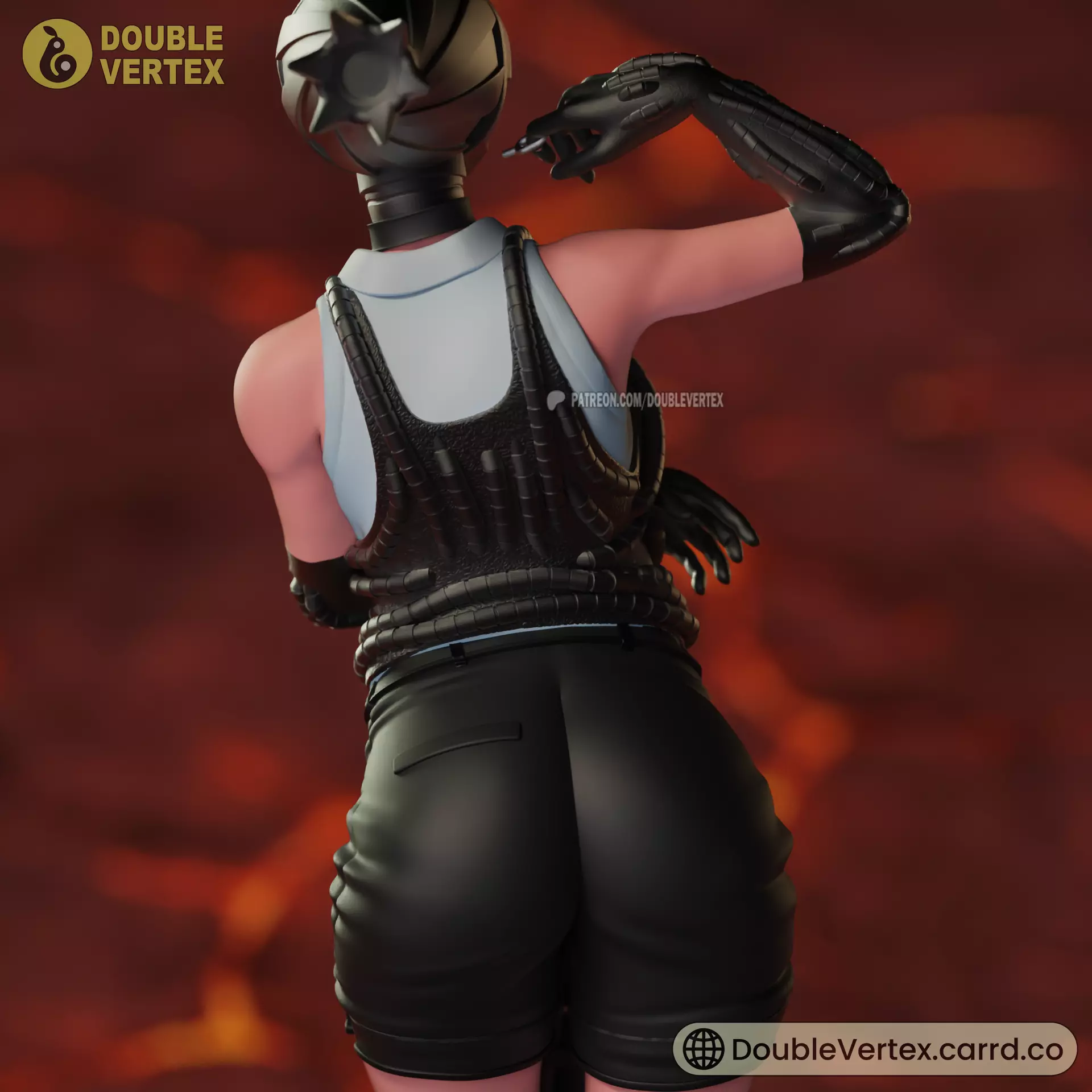 Reze and Bomb Devil - Chainsaw Man Anime Figure 3D print model_14