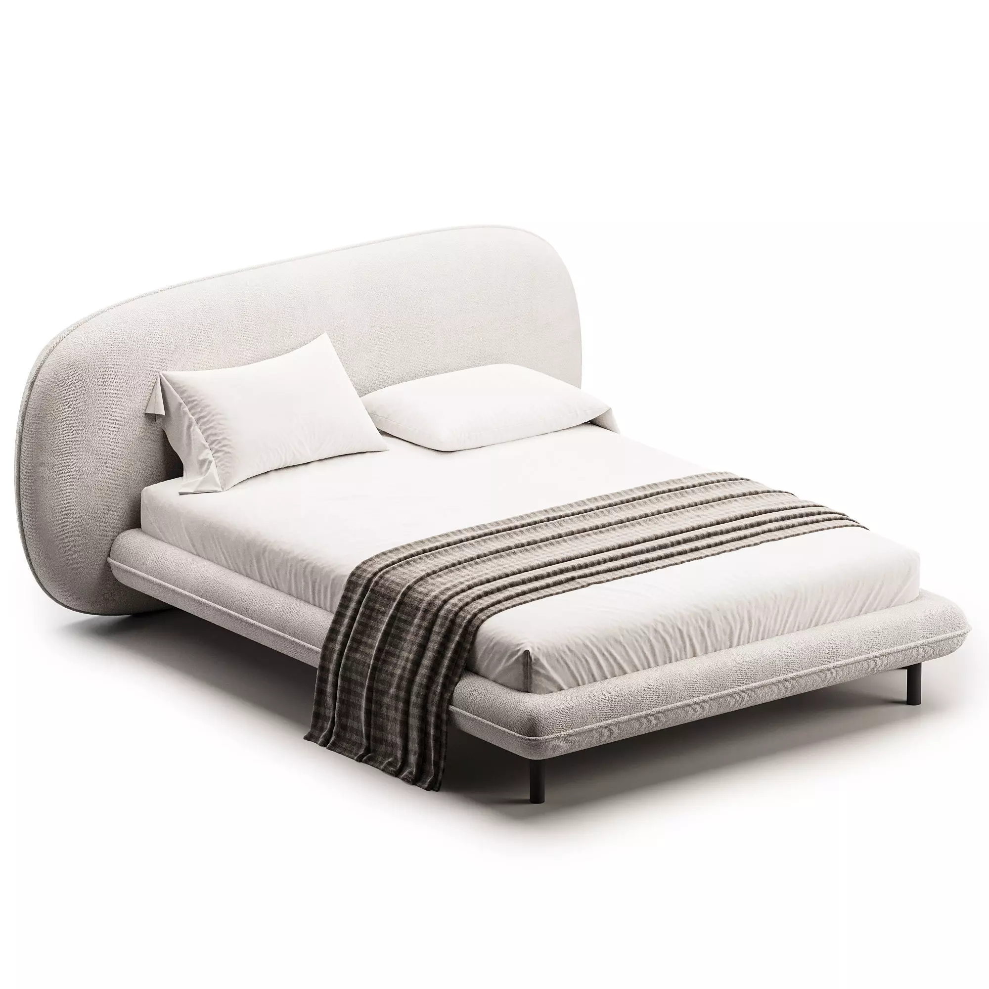 Bed KAORI 3D model_1