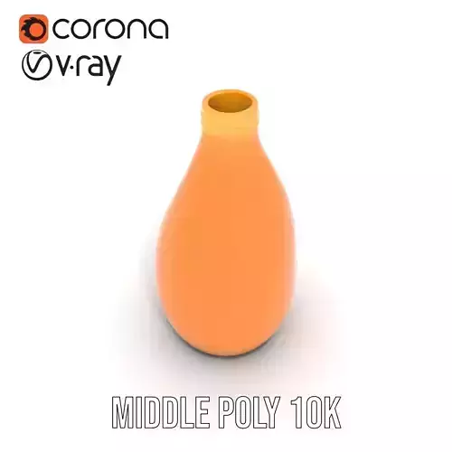 Orange Juice Bottle model pack Low-poly 3D model 6