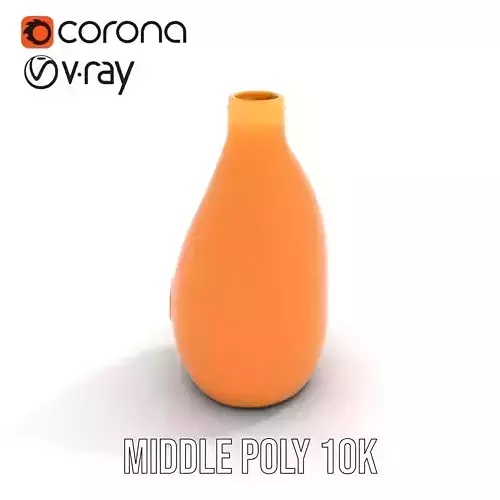 Orange Juice Bottle model pack Low-poly 3D model 5