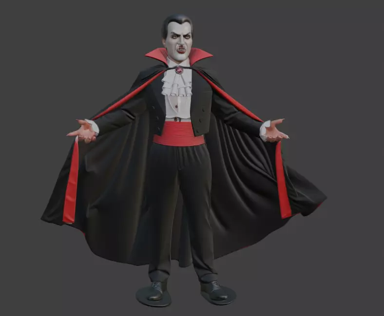 Halloween Dracula 3D Model 3D print model