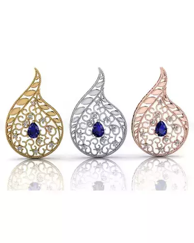 pear jewelry pendant