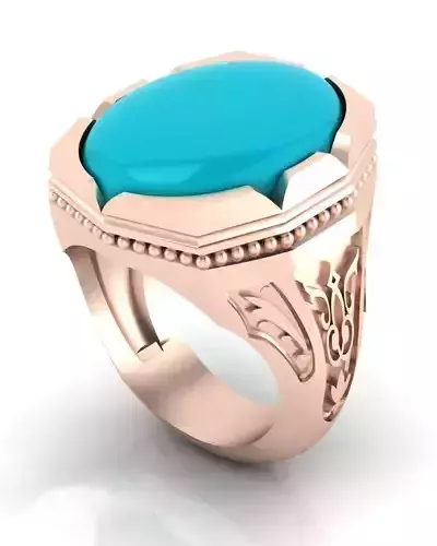 man oval signet jewelry ring 