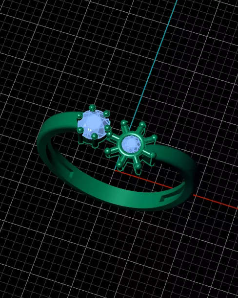 minimal jewelry ring 3D print model_1