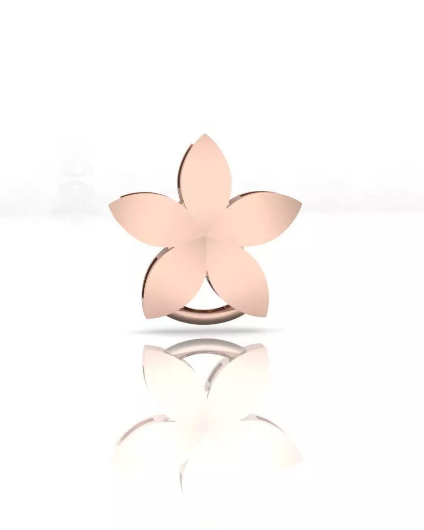 free flower gold Free 3D print model