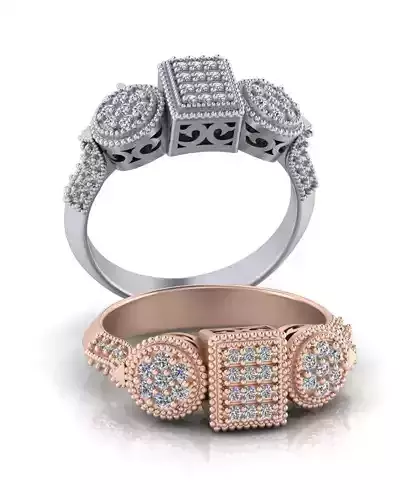 pave setting engagement jewelry ring