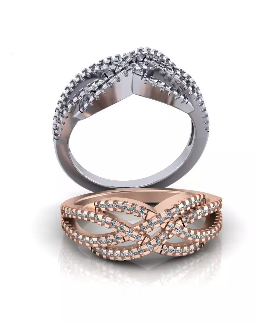 free micro setting jewelry ring Free 3D print model