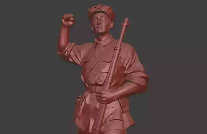 Military sculpture warrior  military battle war hero  soldier