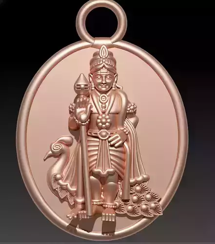 Lord Murugan  Kartikeya Pendant 