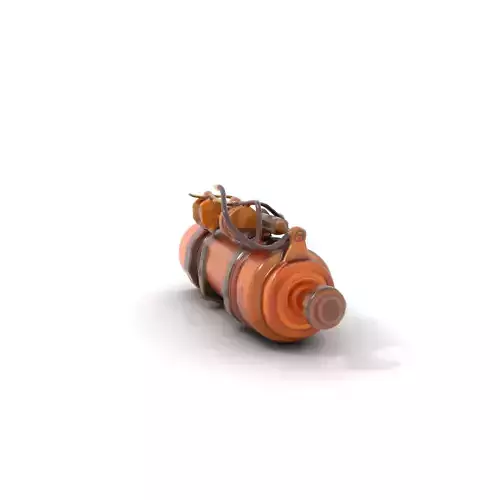 Steampunk Copper Gadget model pack Low-poly 3D model