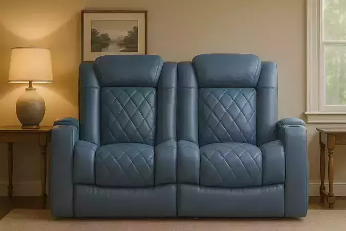 Double Recliner Low-poly 3D model