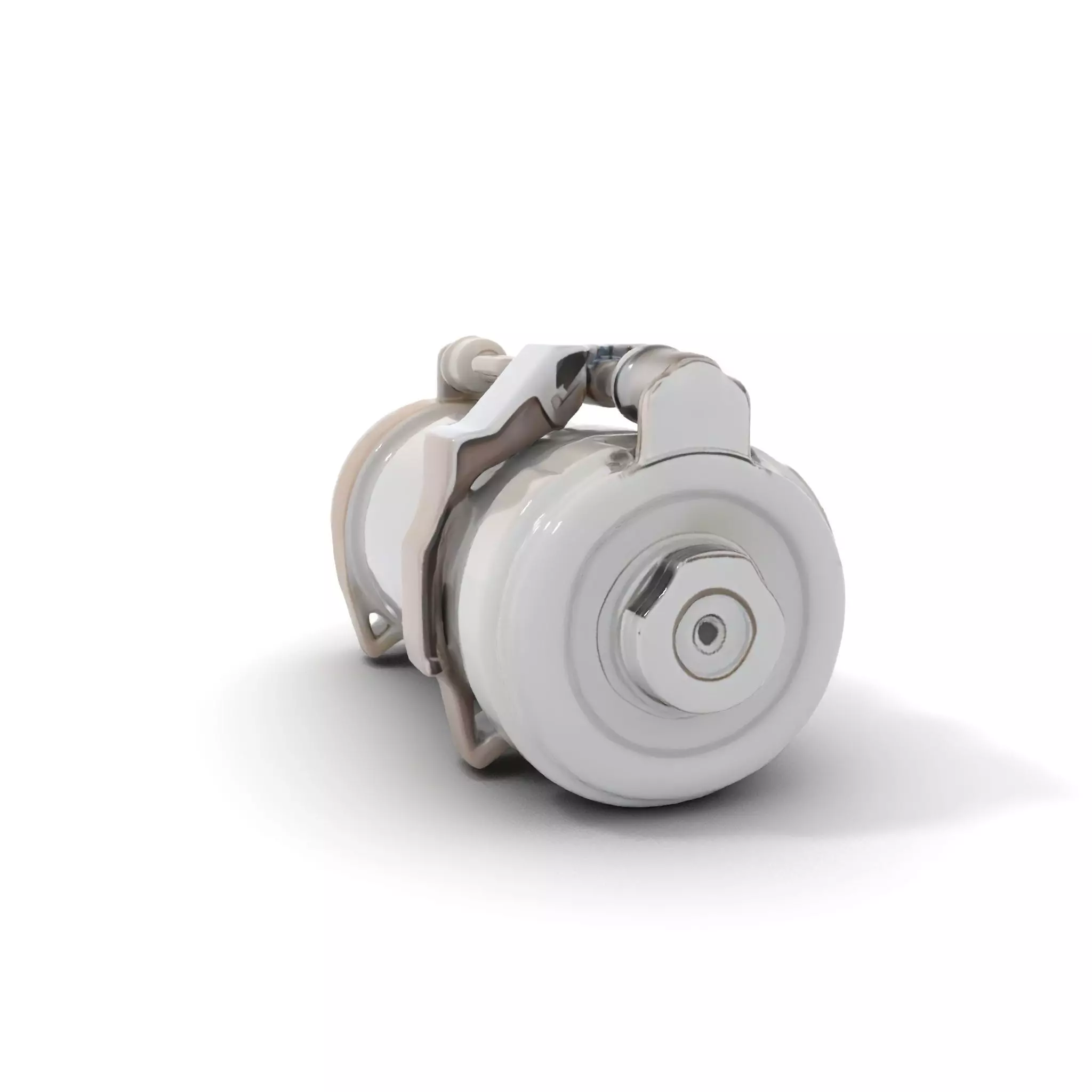Polished Stainless Steel Canister model pack Low-poly 3D model